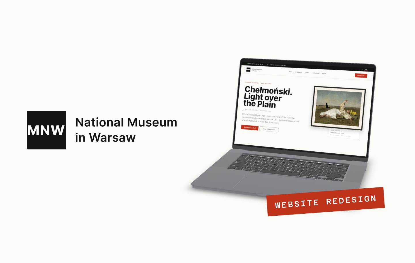 National Museum in Warsaw — Website Redesign