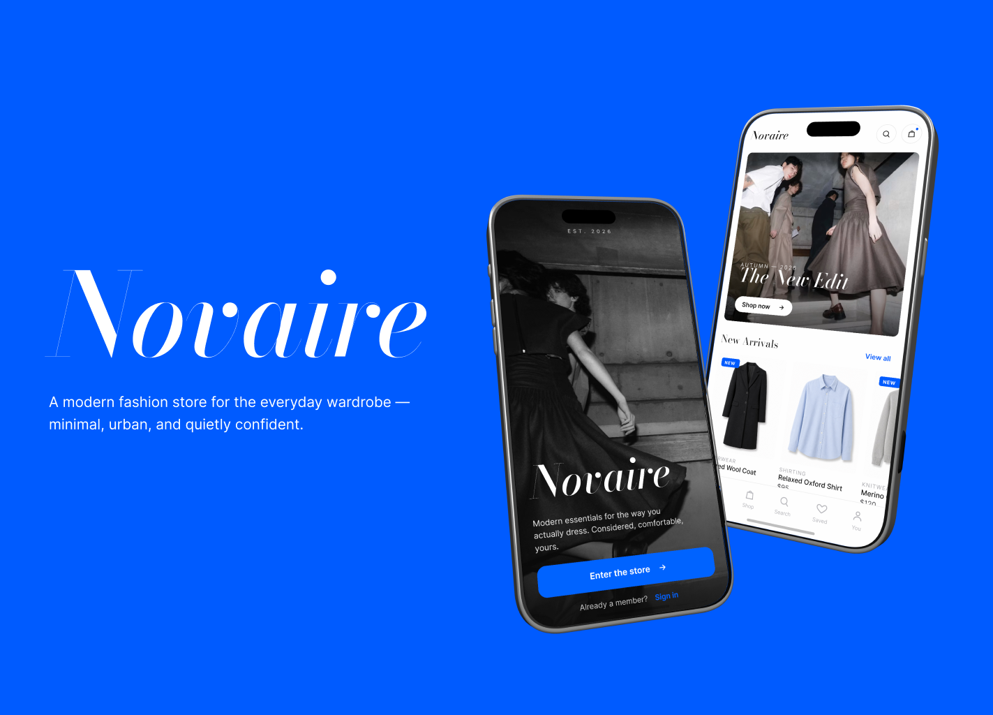 Novaire — Fashion Store App